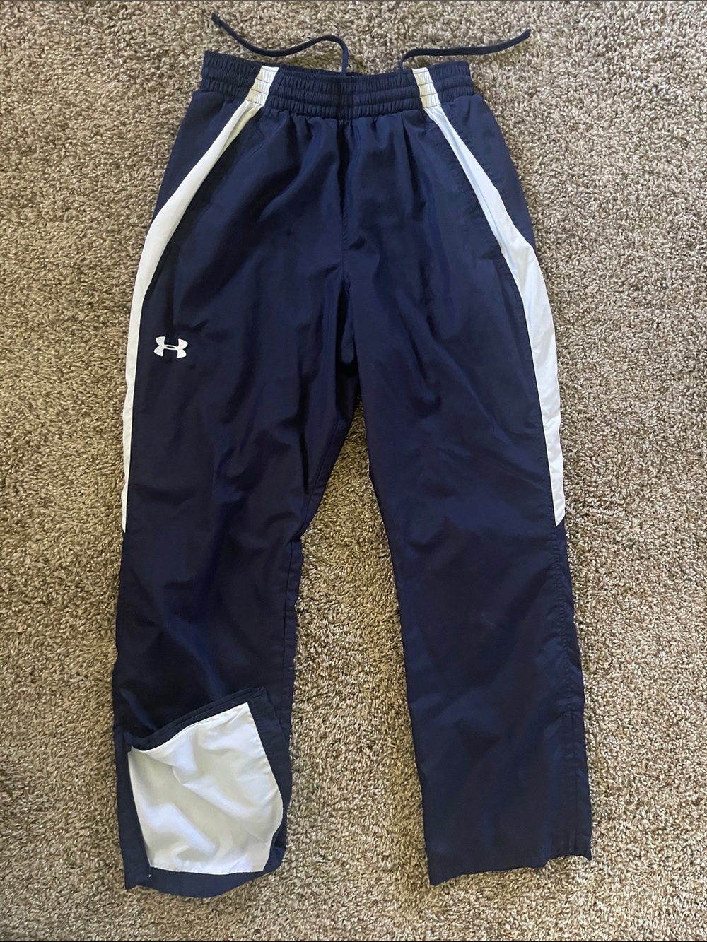 Under Armour Navy & White women Track Pants